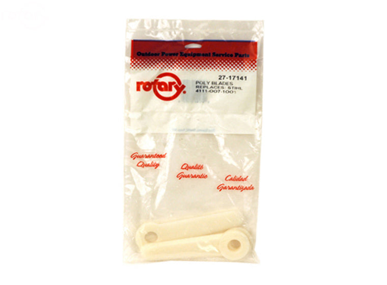 ROTARY # 17141 POLY BLADES(3)FOR STIHL (BAGGED) Pack of 5