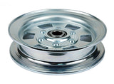 Flat Idler Pulley replaces Toro/Exmark 116-4668.
