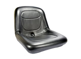 ROTARY # 16500 HIGH BACK SEAT 15" BLACK PVC VINYL
