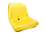 ROTARY # 16501 HIGH BACK SEAT 15" YELLOW PVC VINYL