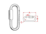 ROTARY # 16987 QUICK LINK OVAL LONG 4.88