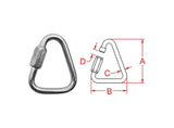 ROTARY # 16989 QUICK LINK TRIANGLE 3.39"