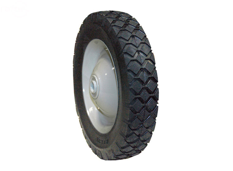 rubber tread for steel wheels Steel Wheel 8"X 1.75"Diamond Tread. Painted White. – mr mowerparts